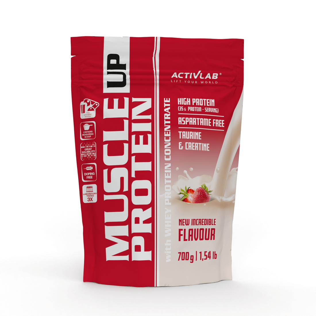 Whey Muscle Up Activlab 700 g — saveur Fraise