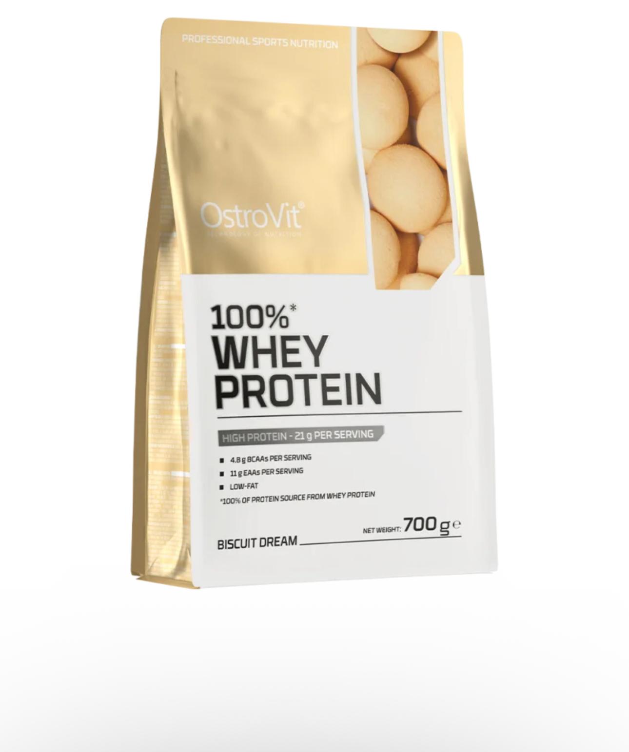 Whey Protein 100% OstroVit 700 g — saveur biscuit dream