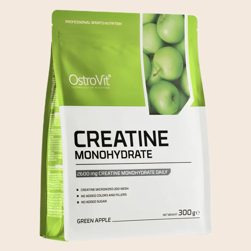 Créatine Monohydrate OstroVit 300 g — saveur pomme verte
