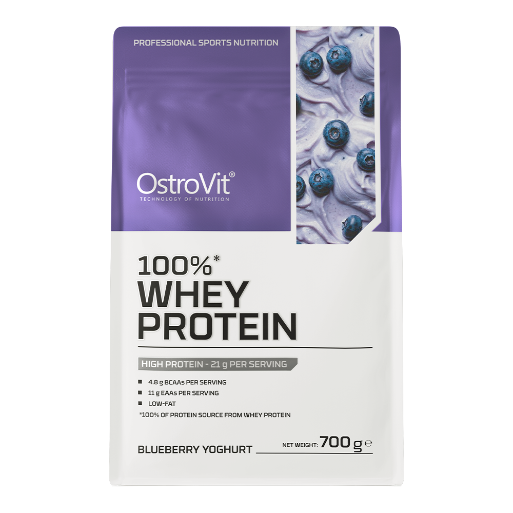 Whey Protein 100% OstroVit 700 g — saveur yaourt aux myrtilles