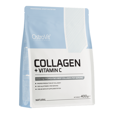Collagène + Vitamine C OstroVit 400 g — saveur Nature