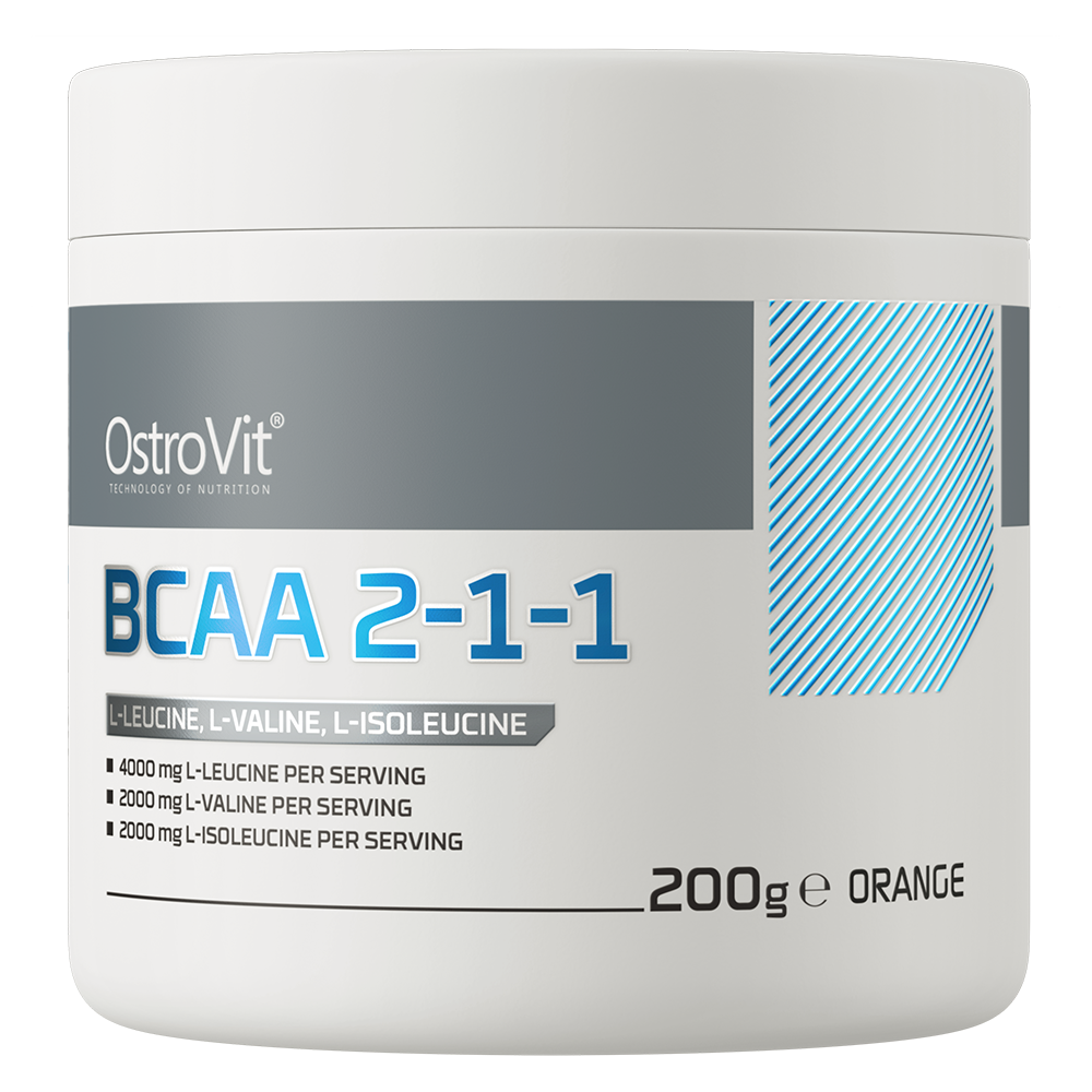 BCAA 2-1-1 OstroVit 200 g — saveur Orange