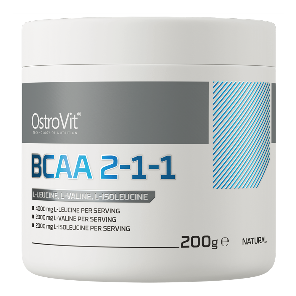 BCAA 2-1-1 OstroVit 200 g — saveur Nature
