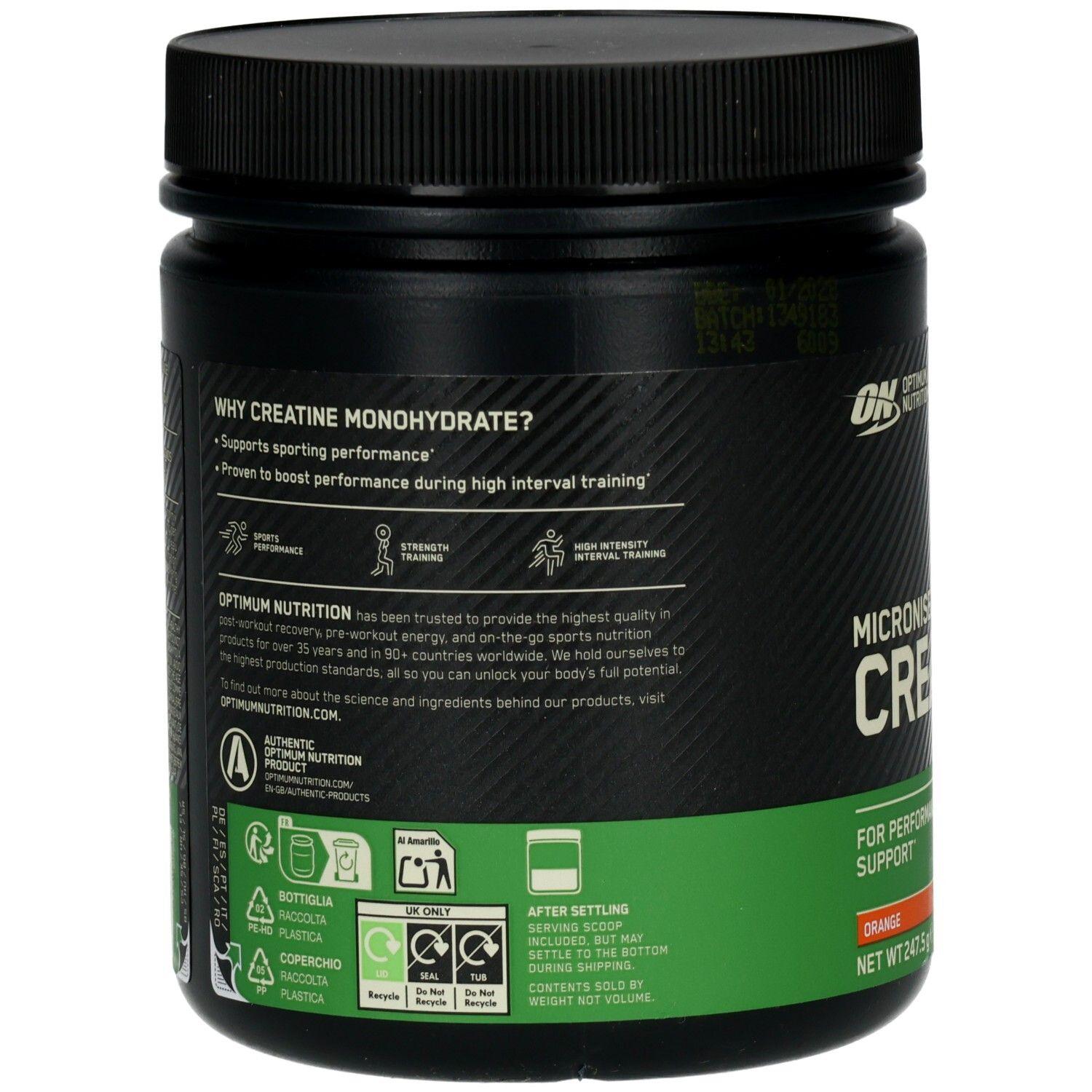Micronised Creatine Powder - 247.5 g (55 portions) — saveur Orange