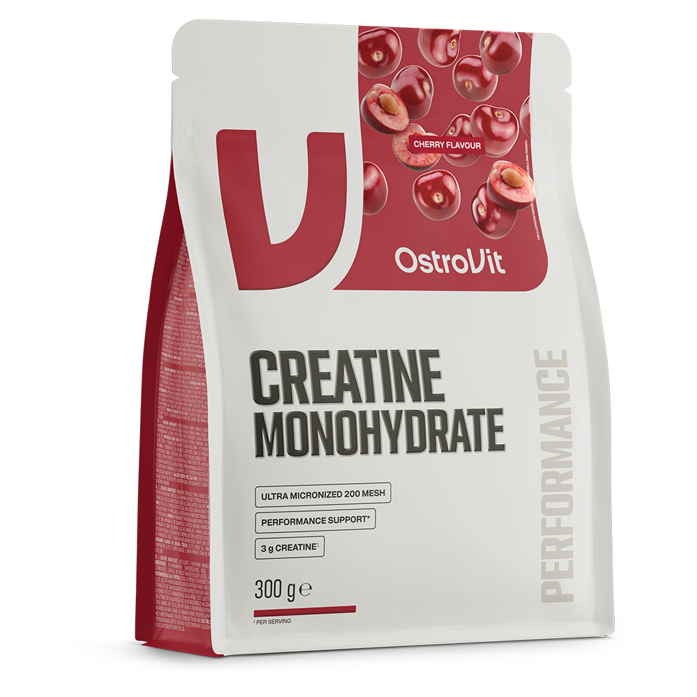 Créatine Monohydrate OstroVit 300g — saveur Cerise