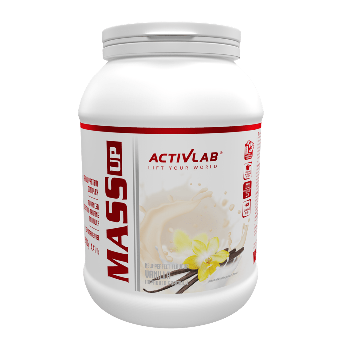 Gainer Mass Up 2kg — saveur Vanille