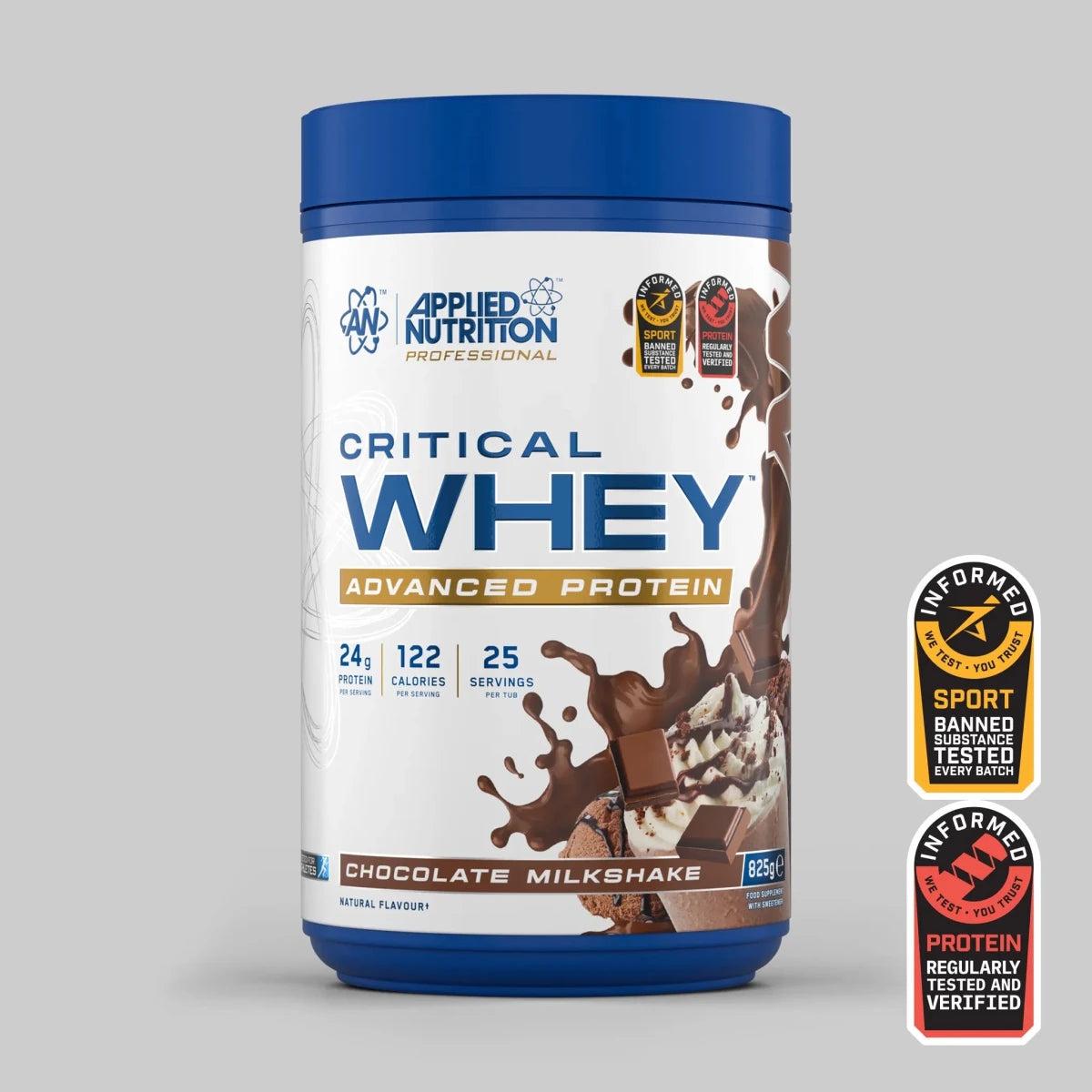 Applied Nutrition Critical Whey Applied Nutrition 825g — saveur Chocolate Milkshake
