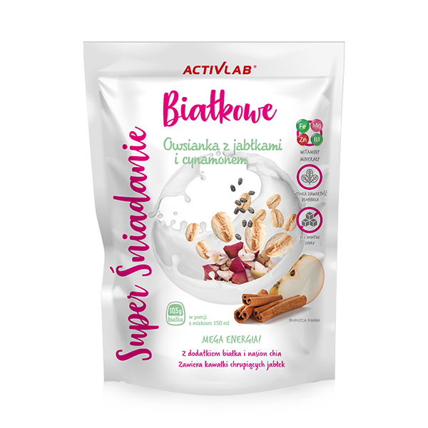 Super Petit-Déjeuner Protéiné Activlab 300g — saveur Porridge pomme-cannelle